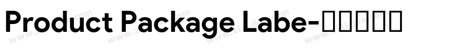Product Package Labe字体转换